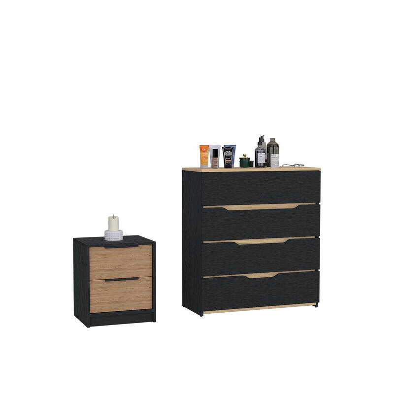 FM Furniture Canby 2Piece Bedroom Set with Nightstand and Dresser
