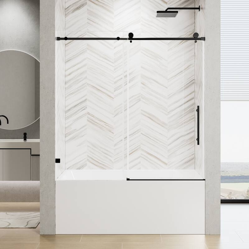 Frameless Single Sliding Shower Door