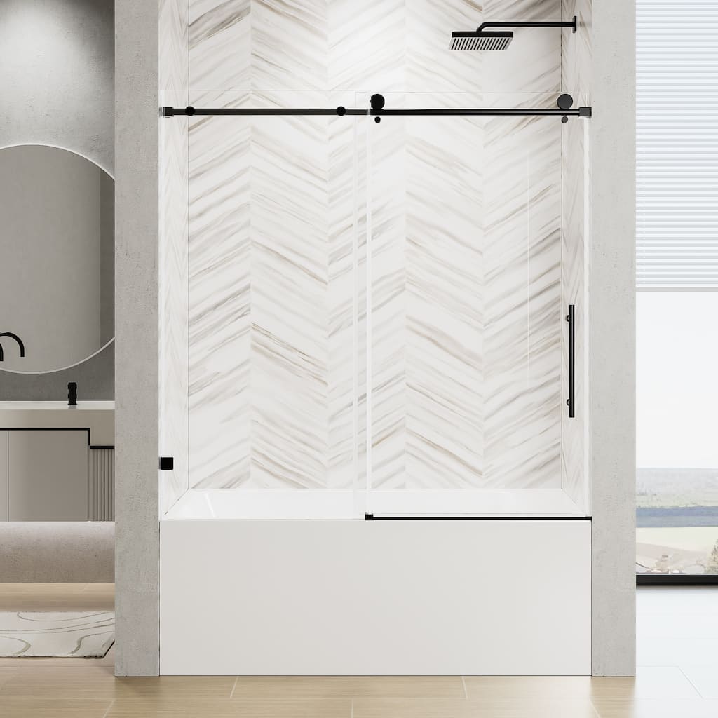 Frameless Single Sliding Shower Door