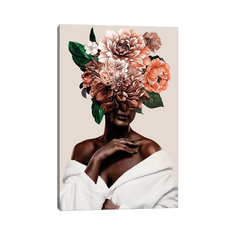 iCanvas "Woman With Flower II" by Danilo de Alexandria Canvas Print