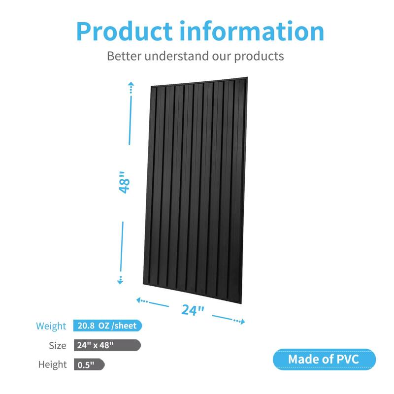 Art3d 2 x 4 ft Drop Ceiling Tiles,Slat Design 3D Wall Panels,Pack of 12