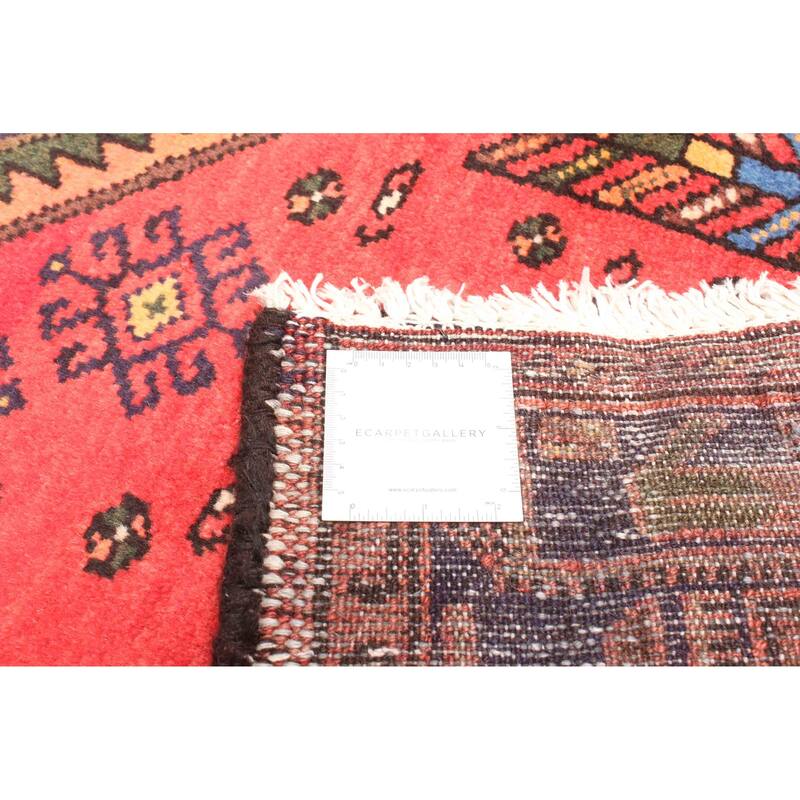 ECARPETGALLERY Hand-knotted Andelz Red Wool Rug - 4'8 x 7'5