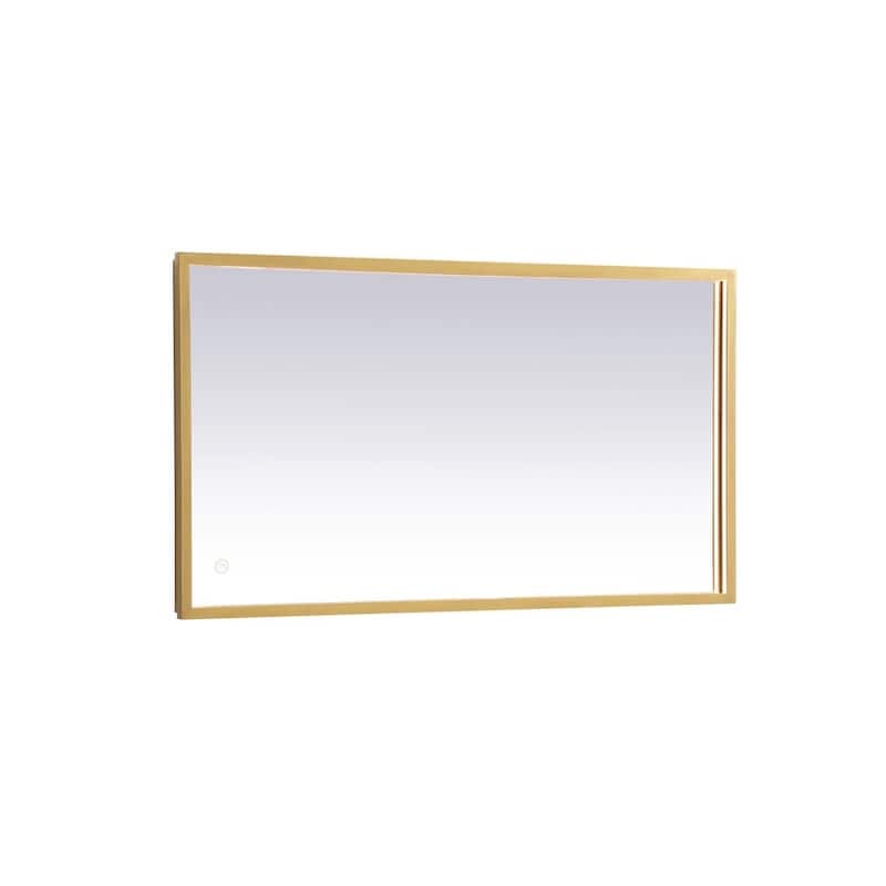 Elegant Lighting MRE61836 Pier 18" W x 36" H Modern Rectangular - Brass