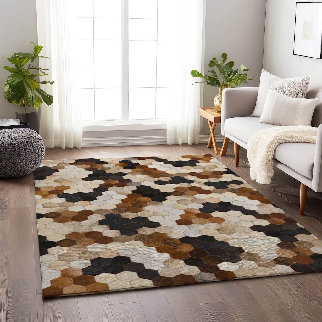 Premium Washable Super Soft Modern Mosaic Mayfield Rug