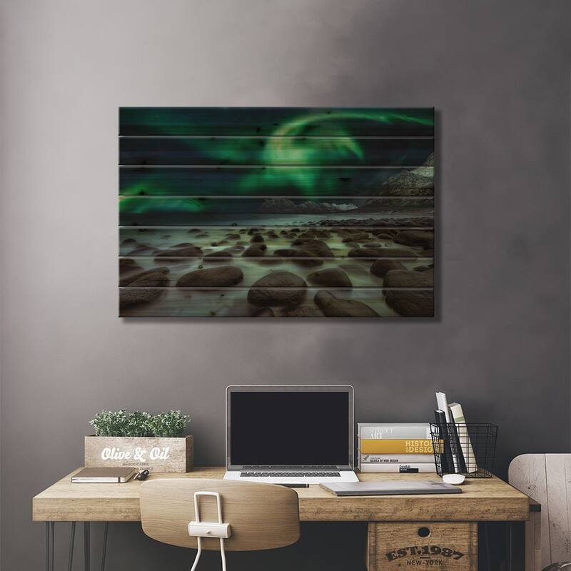 Dragon's Fly Print On Wood by Javier de la Torre - Multi-Color