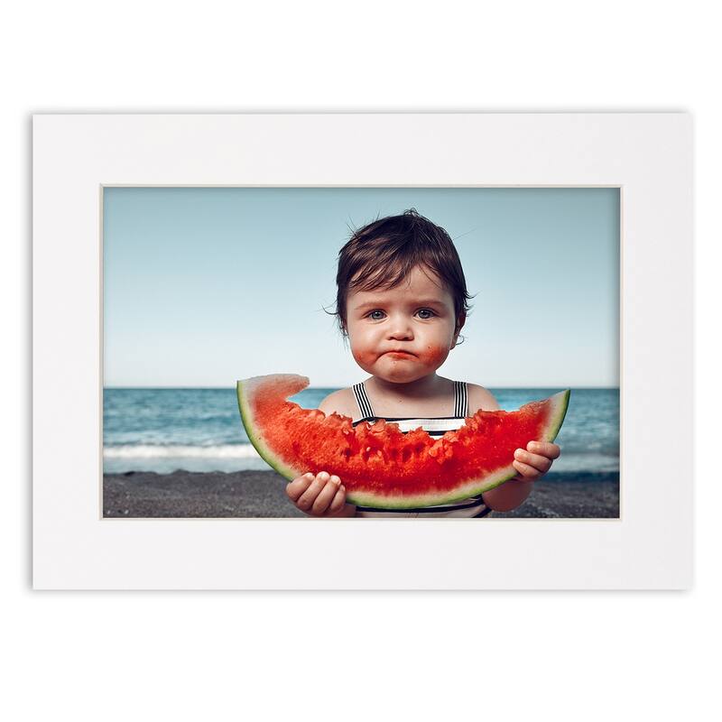 16x20 Mat for 20x24 Frame Precut Mat Board AcidFree White 16x20
