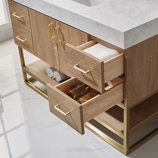 Alistair 48" Vanity in North American Oak with Countertop,no Mirror
