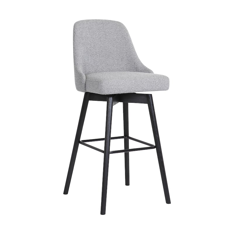Sicily Faux Leather or Fabric Upholstered Swivel Counter or Bar Stool