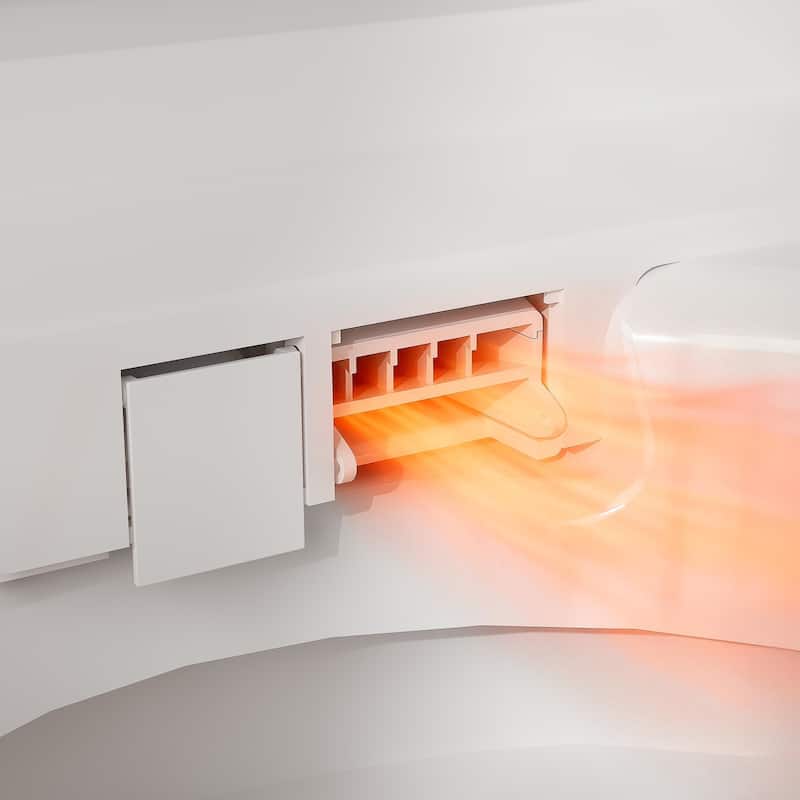 Smart Toilet Heated Seat, Warm Air Dryer, UV-C Sterilization, Auto Flush & Remote Control, One-Piece Intelligent Toilet