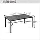 preview thumbnail 26 of 25, MAISON ARTS Outdoor Patio Dining Set, 6/8 Metal Stackable Chairs and 1 Rectangular Expandable Table