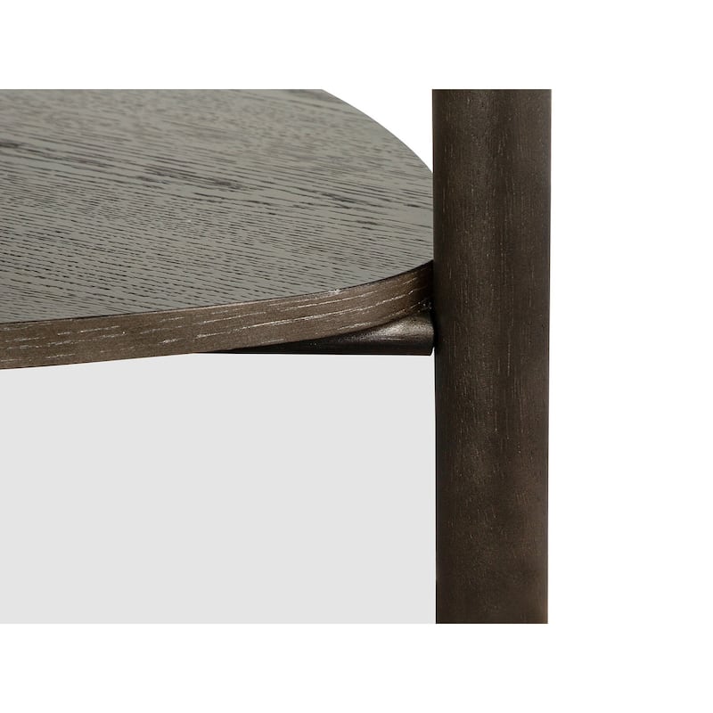 Magnussen Home Hadleigh Black Coffee Bean Shaped Accent End Table - 29''W x 24.75''D x 25''H