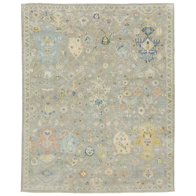 Style Haven Palma Wool Hand-Knotted Oriental Grey/ Multi Area Rug