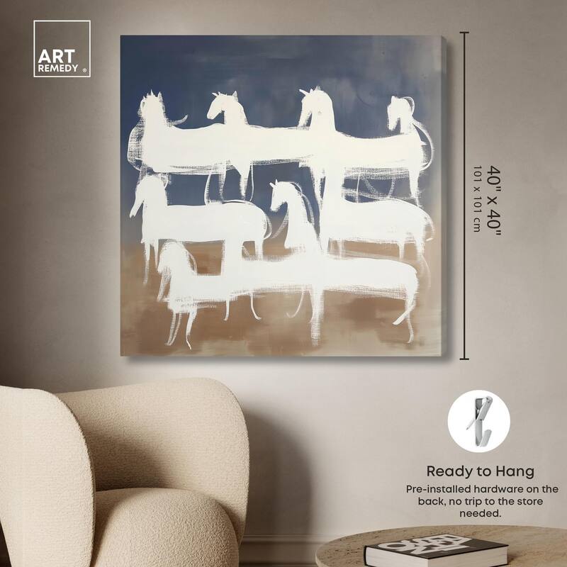 Phantom Herd Canvas by Art Remedy, Gallery Wrapped