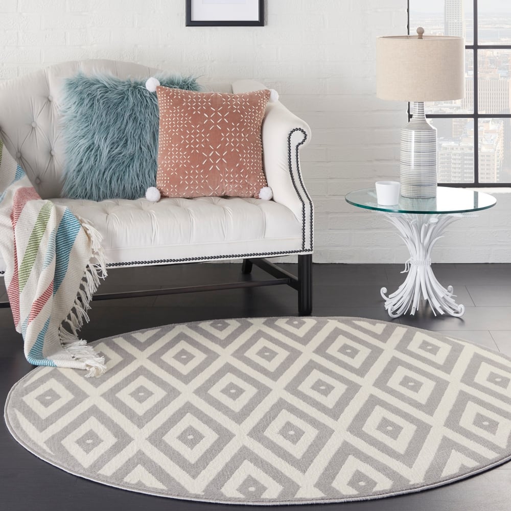 Nourison Grafix Modern Geometric Area Rug