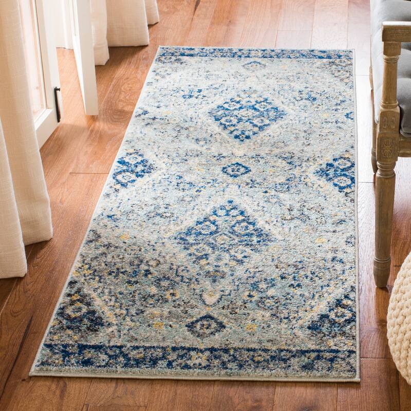 SAFAVIEH Madison Vonda Vintage Boho Oriental Rug - 2'3" x 6' Runner - Grey/Cream