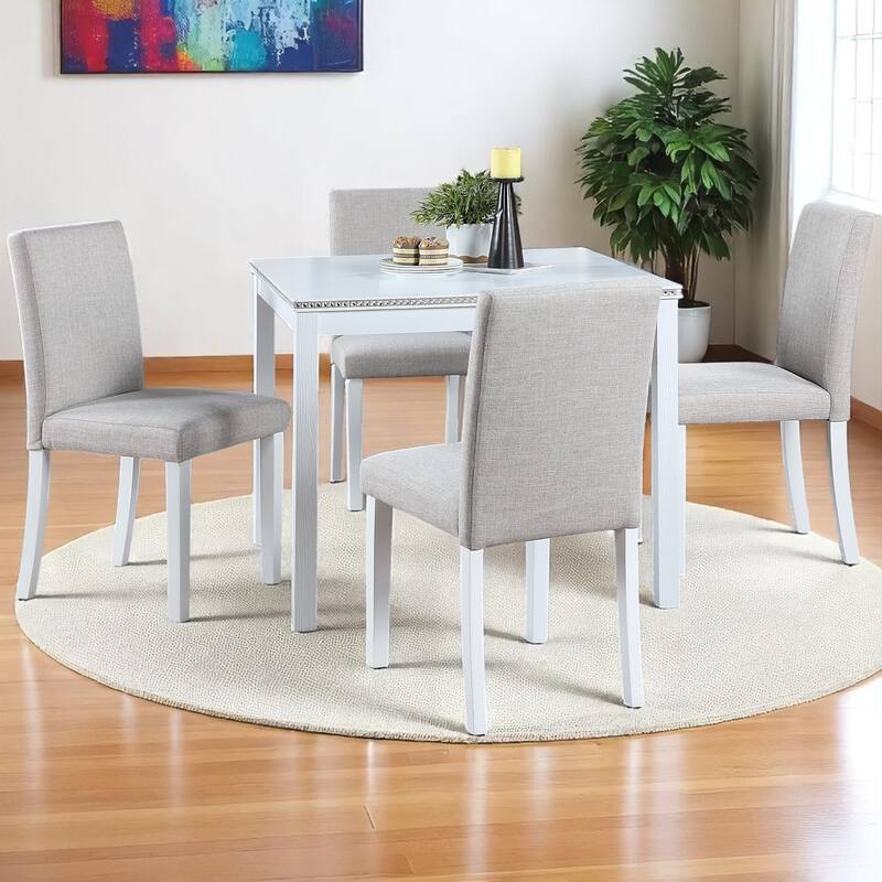 KISRAIS 5 Piece Counter Height Dining Set