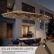 preview thumbnail 2 of 7, 15ft Patio Umbrella Outdoor Market Umbrella with Base and LED Lights