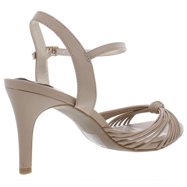 faux leather strappy sandals
