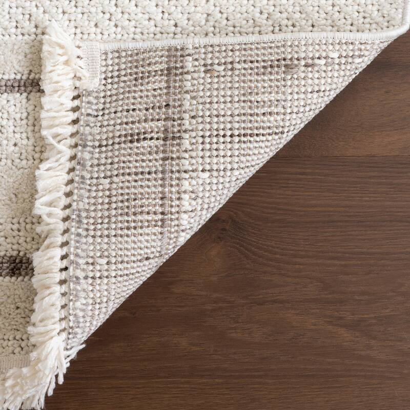 Nuloom Aloe Striped Tassels Area Rug