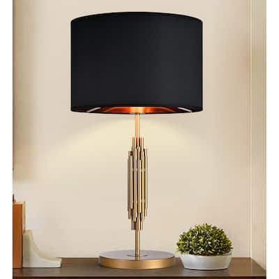 Pathra Matte Gold with 1 Light Bulb Table Lamp