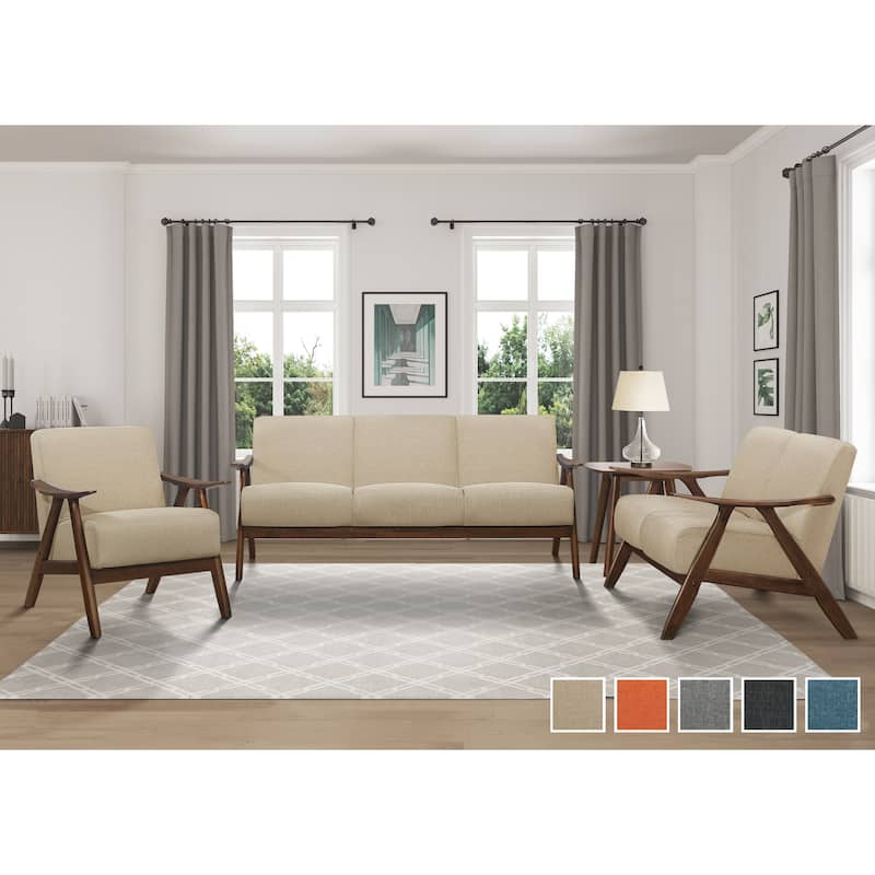 Levine 3-Piece Retro Living Room Sofa Set