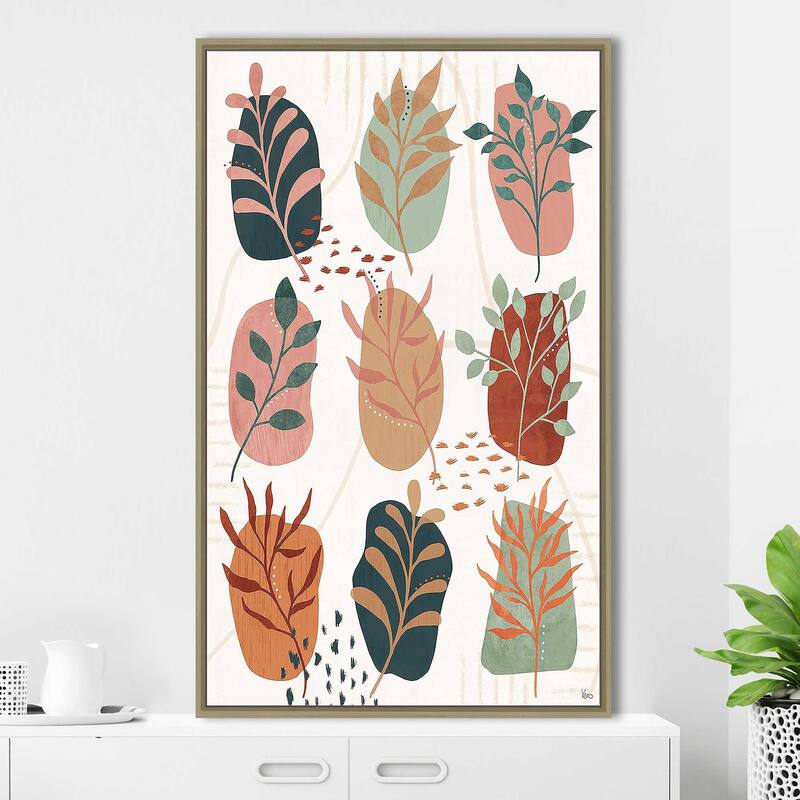 "Abstract Blossom IX" Print on Floating Canvas