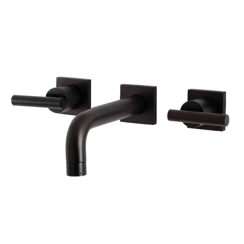 Manhattan Two-Handle 3-Hole Wall Mount Bathroom Faucet