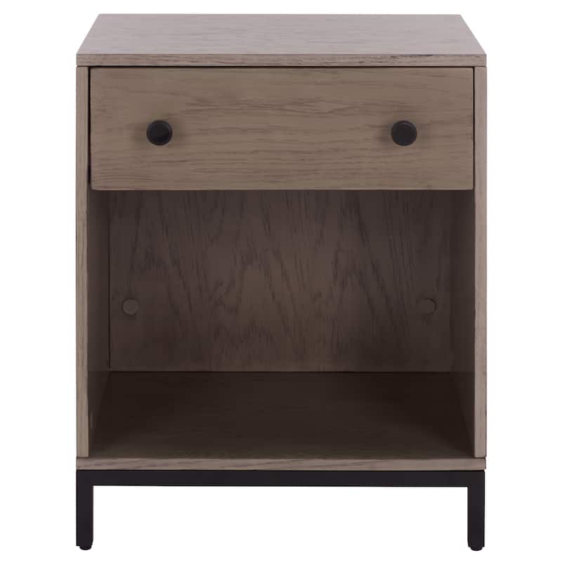 SEI Furniture Himalay 1-Drawer 1-Shelf Nightstand - Walnut