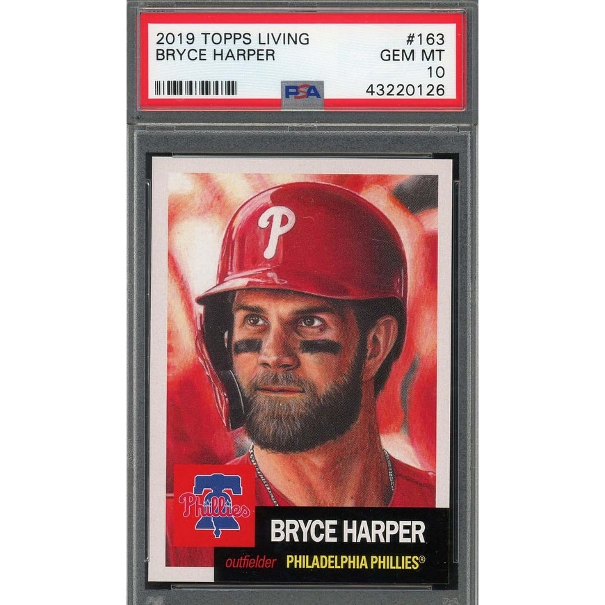 Bryce Harper 2019 Topps Living Baseball Card #163 Graded PSA 10 - 8'6" x 11'6"