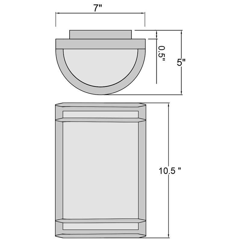 Access Lighting Nevis - Outdoor Wall Light - 11"H - Dedicated LED - 13W