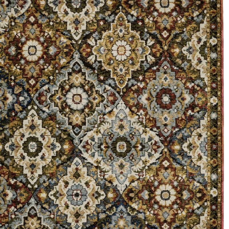 HomeRootsMedallion Traditional Rectangle Area Rug