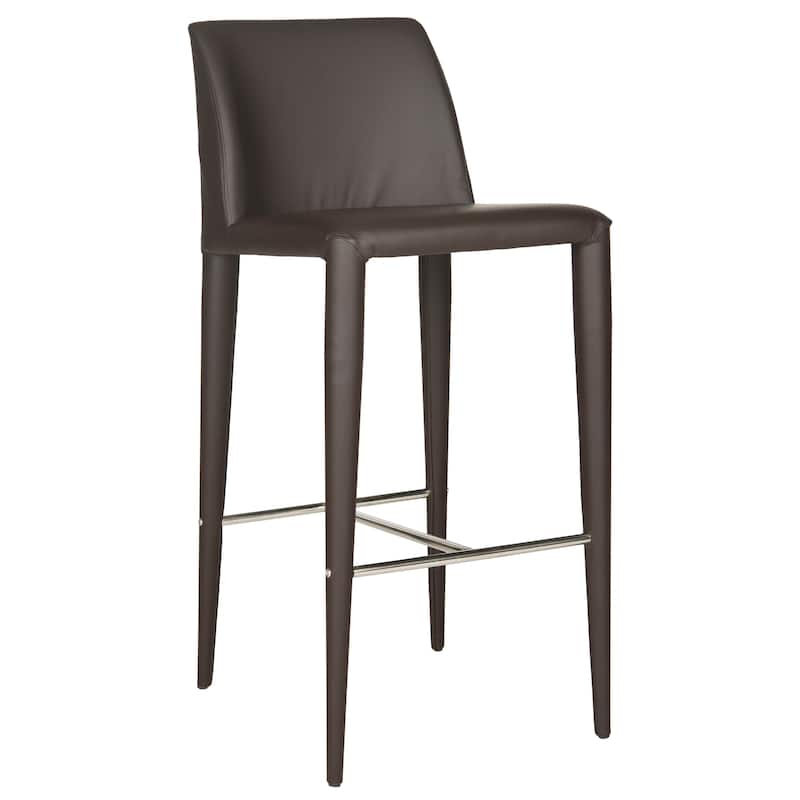 SAFAVIEH Merry Mid-Century 26-inch Black Counter Stool (Set of 2) - 22.6" x 17.4" x 36.2" - 23Wx17Dx36H