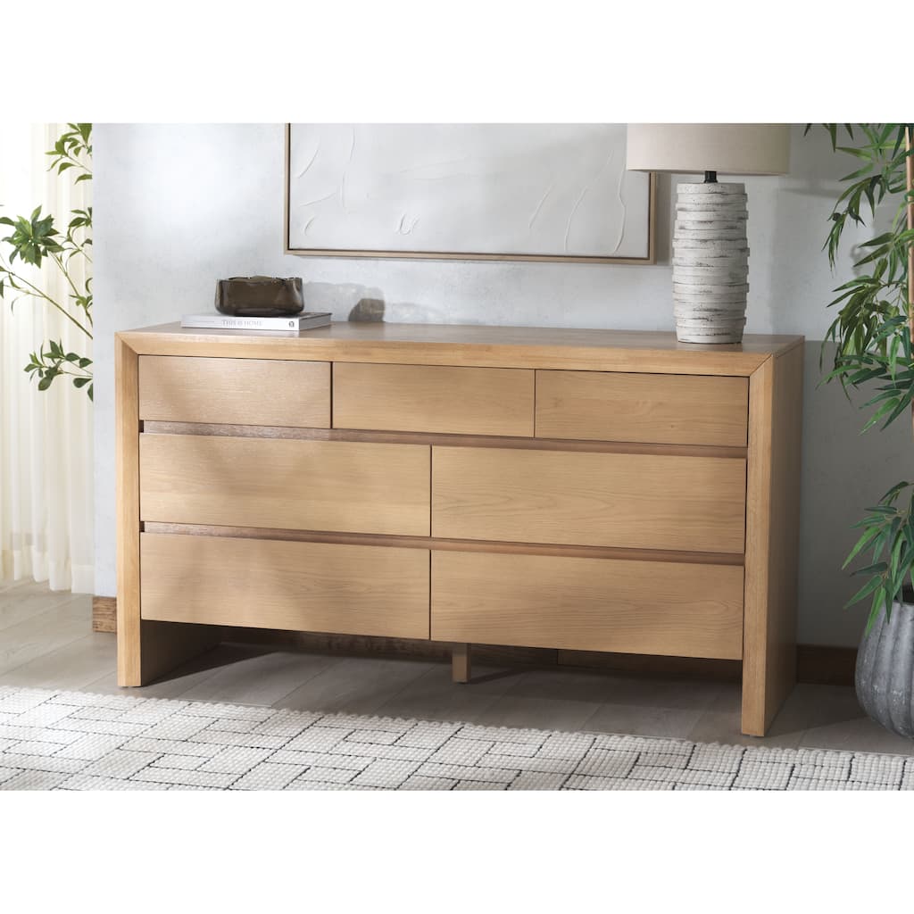 SAFAVIEH Couture Darnell Wood 7 Drawer Dresser
