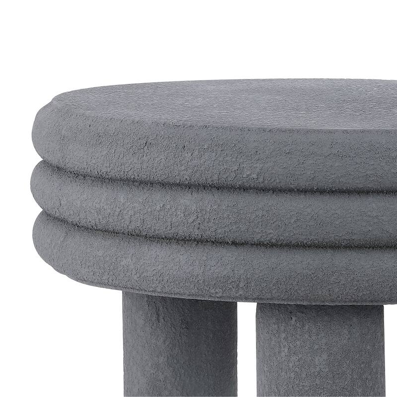 Evans 13.5" Contemporary Minimalist Curvy Low Accent Table , by JONATHAN Y