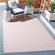 SAFAVIEH Courtyard Marolyn Indoor/ Outdoor Waterproof Patio Backyard Rug - 5'3" x 7'7" - Pink