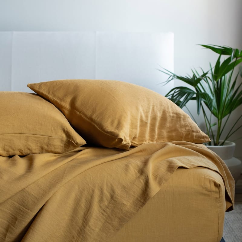 100% French Linen Sheet Set by BOKSER HOME