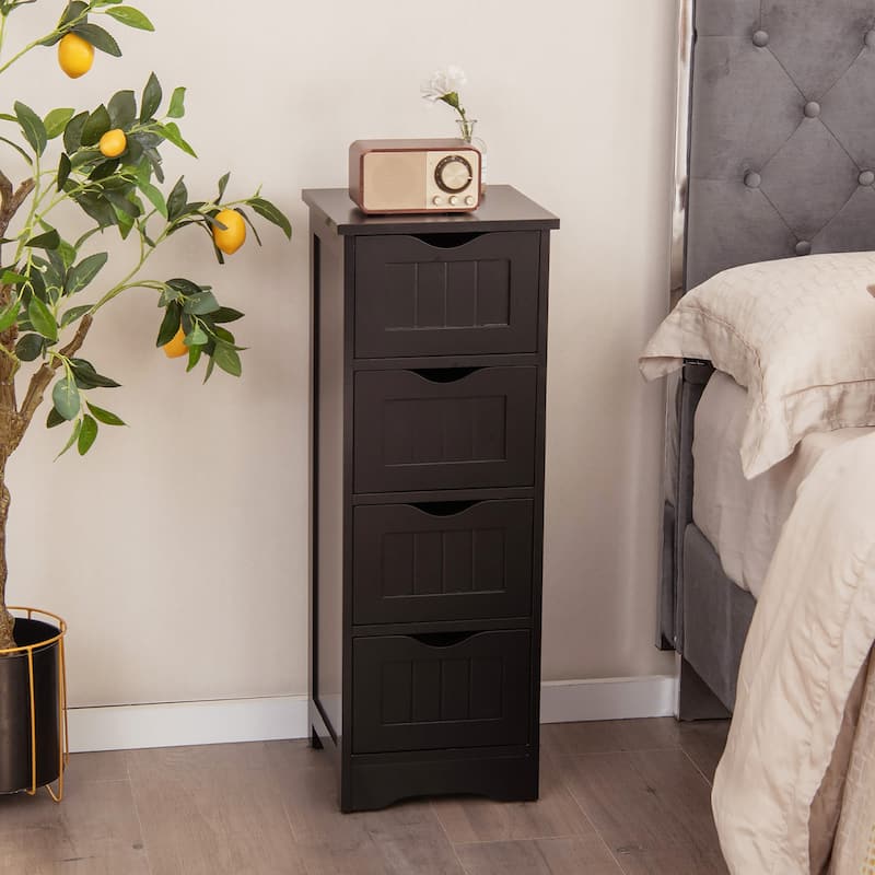 Costway 32.5'' Bathroom Floor Cabinet with Anti-tipping Device