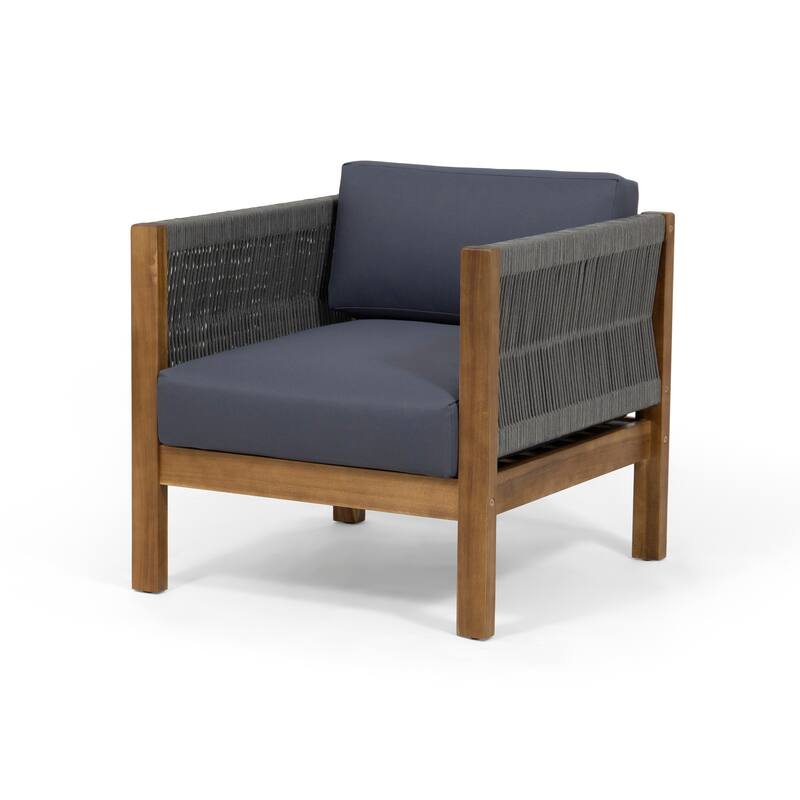 Acacia Wood Accent Chairs Set of 2 for Patios, Gardens