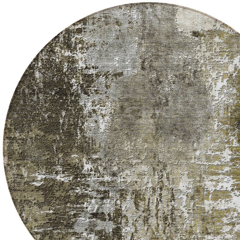 HomeRoots Abstract Transitional Rectangle Outdoor Rug