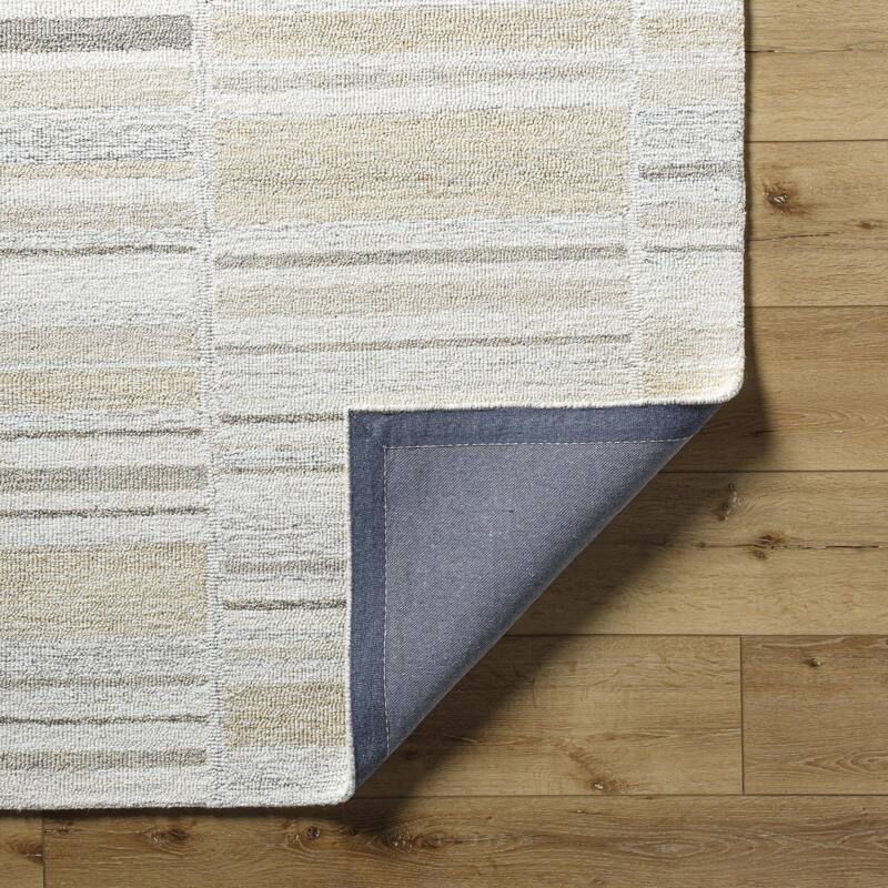 Dangelo Transitional Stripe Wool Area Rug