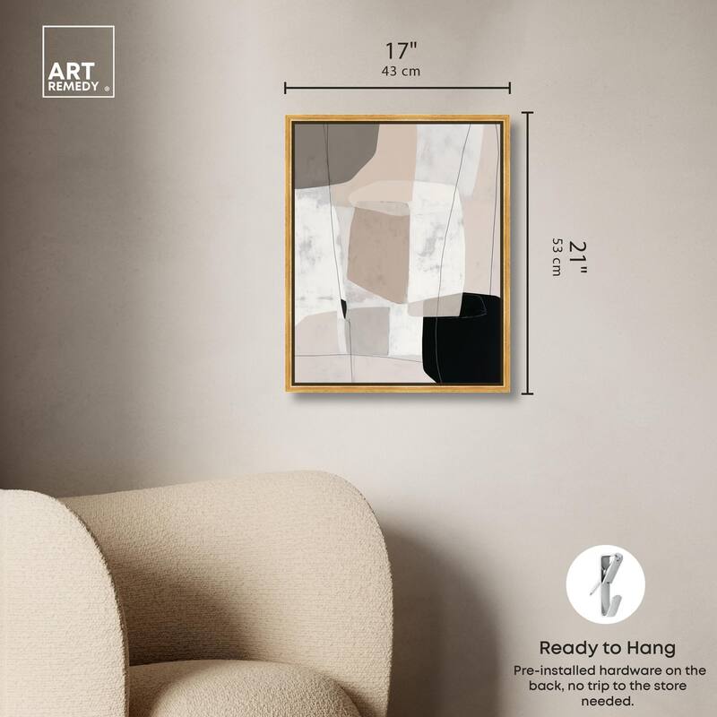Neutral Forms I Canvas by Art Remedy