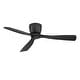 preview thumbnail 2 of 5, Fanimation Klinch 52 inch Indoor/Outdoor Flush Mount Ceiling Fan with LED Light Kit with Remote - Black