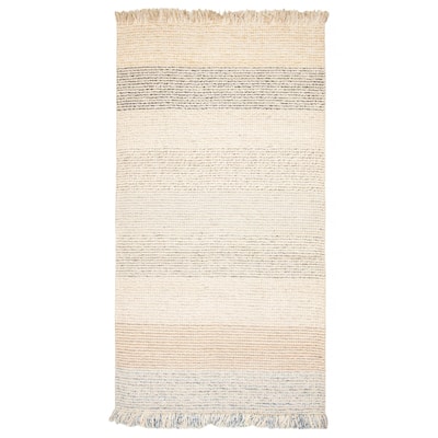 ECARPETGALLERY Braid weave Sienna Cream Wool Rug - 5'2 x 9'8