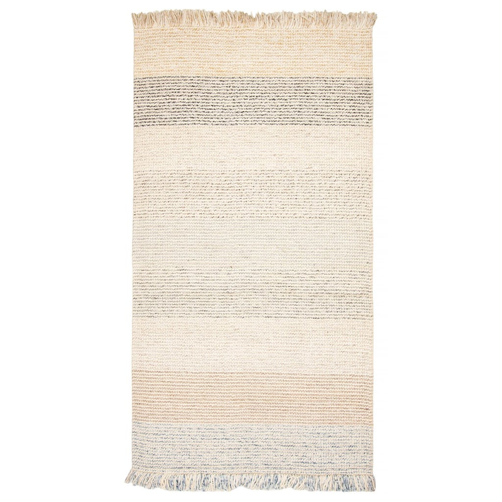 ECARPETGALLERY Braid weave Sienna Cream Wool Rug - 5'2 x 9'8