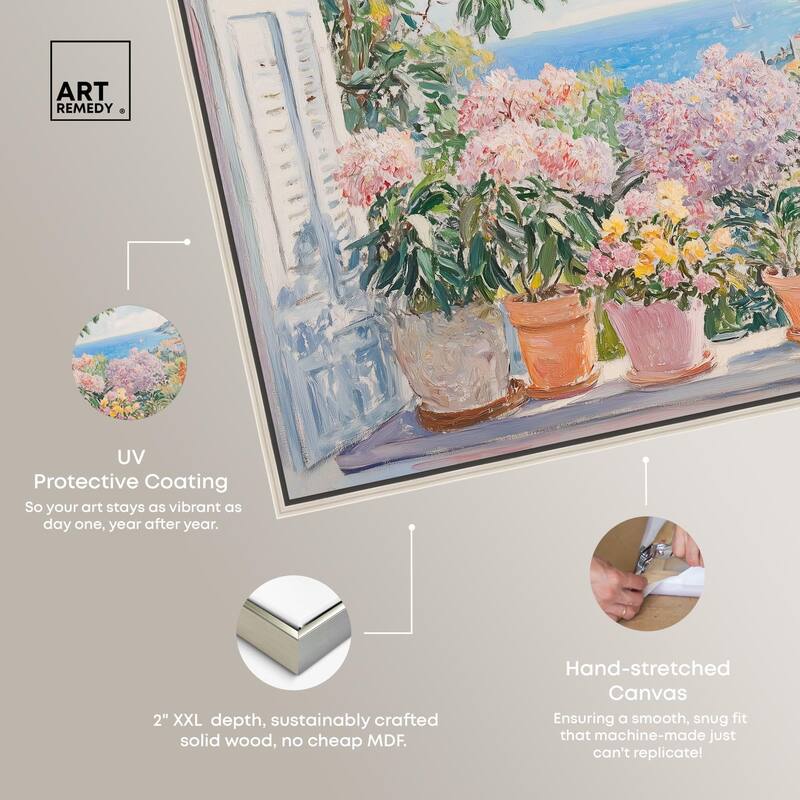 Mediterranean Blooms Canvas by Art Remedy