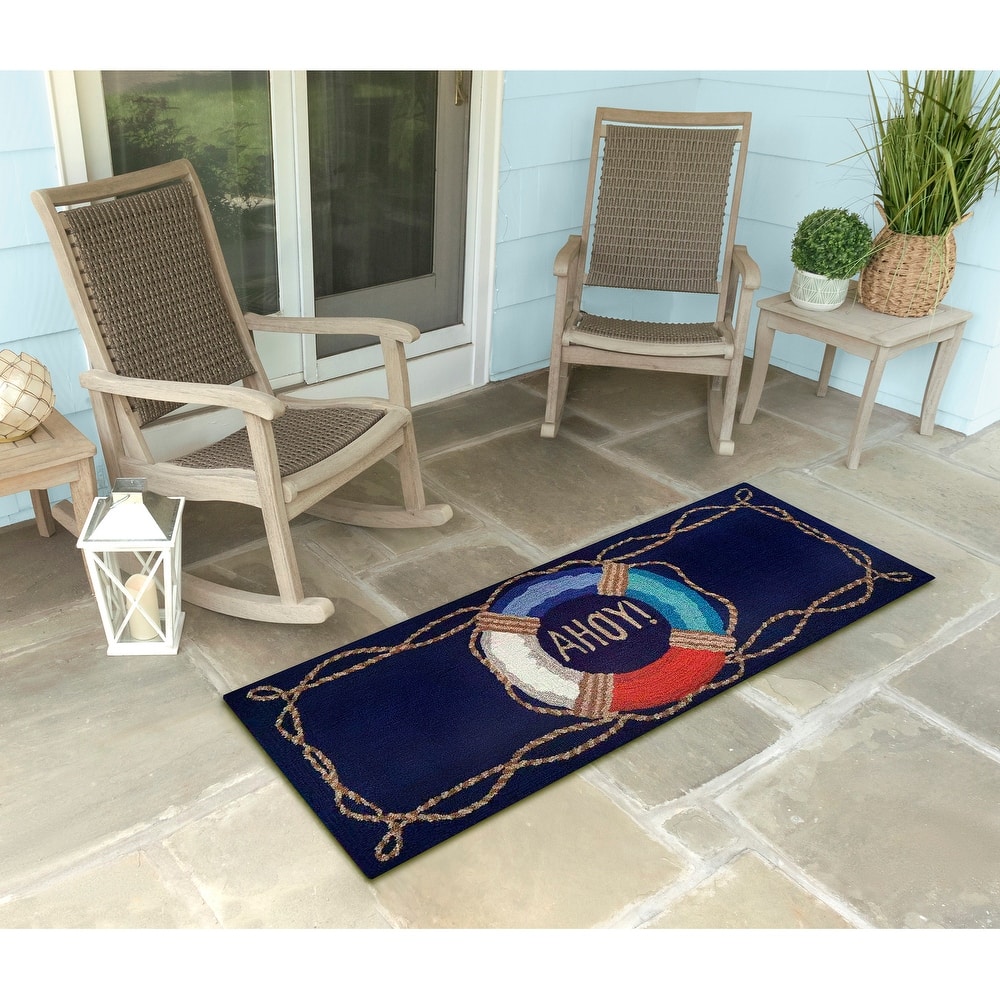 Liora Manne Frontporch Ahoy Indoor/Outdoor Rug
