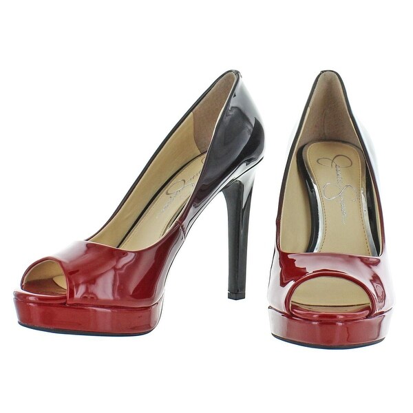 jessica simpson red platform heels