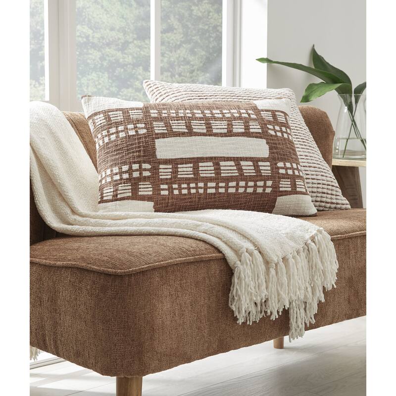 Signature Design by Ashley Ackford White/Rust Pillow
