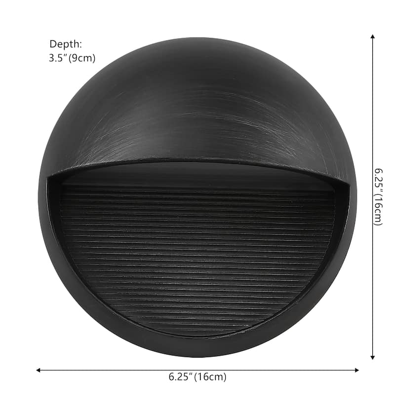 6.25" Outdoor Integrated LED Wall Sconce, by JONATHAN Y