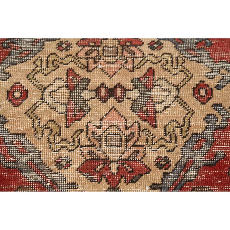 Hand Knotted Oriental 100% Wool Carpet Traditional Floral Oranges & Rust Bakhtiari Area Rug - 6' 2'' X 4' 7''